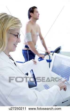 Stock Image - Heart fitness test. Fotosearch