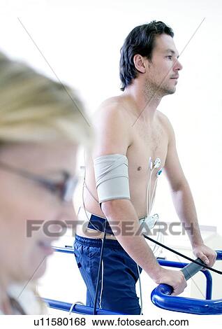 Heart fitness test View Large Photo Image Stock Photo - Heart fitness test. Fotosearch
