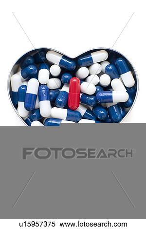 Heart pills View Large Photo Image Stock Photography - Heart pills. Fotosearch