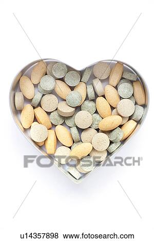 Heart supplements View Large Photo Image Stock Photo - Heart supplements. Fotosearch