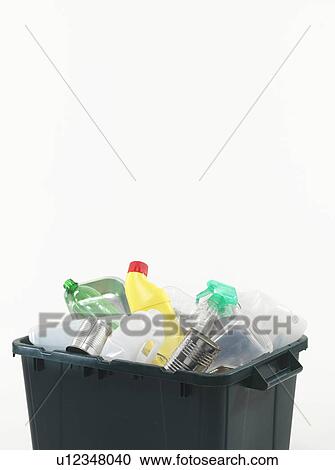 Stock Image - Household recycling box. Fotosearch