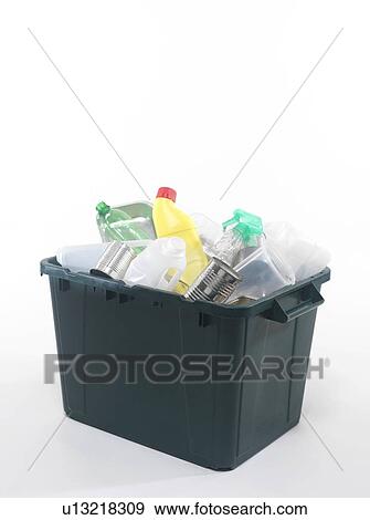Stock Photo - Household recycling box. Fotosearch