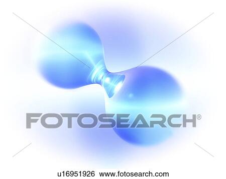 Stock Photograph - Hydrogen molecule. Fotosearch