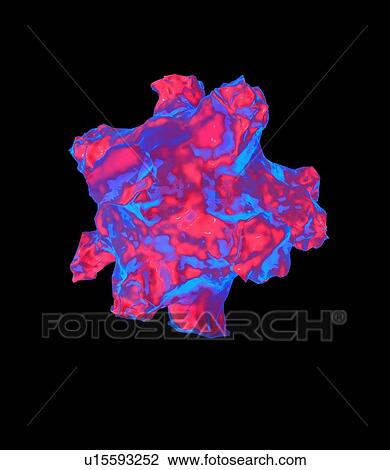 Stock Image - Influenza virus, artwork. Fotosearch