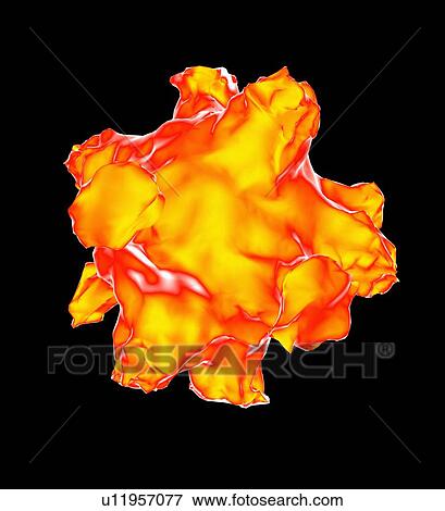 Stock Photo - Influenza virus, artwork. Fotosearch