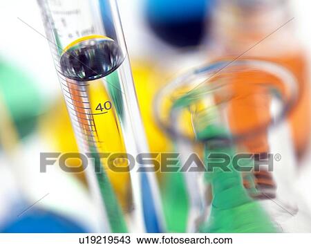Stock Image - Laboratory glassware. Fotosearch