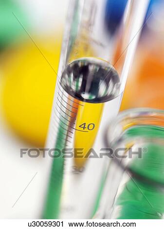 Stock Image - Laboratory glassware. Fotosearch