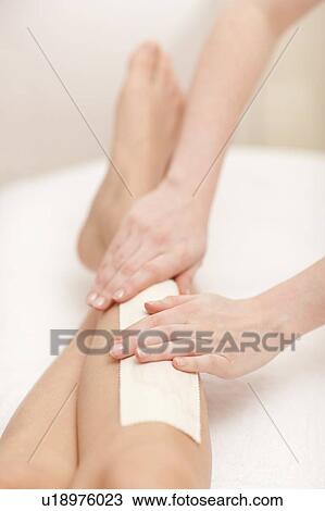 Leg waxing View Large Photo Image Stock Image - Leg waxing. Fotosearch