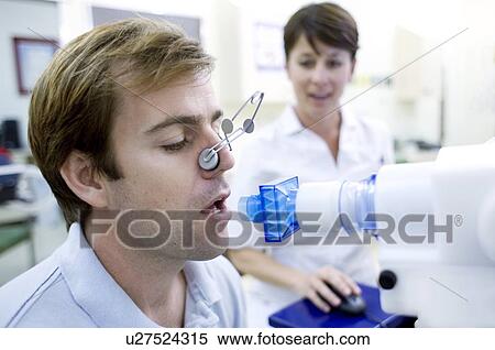 Lung function test View Large Photo Image Stock Photography - Lung function test. Fotosearch