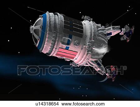 Picture - Mars lander, artwork. Fotosearch