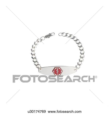 Stock Photo - Medical identity bracelet. Fotosearch