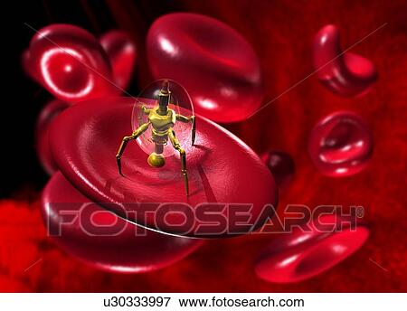Medical nanorobots, artwork View Large Photo Image Stock Photo - Medical nanorobots, artwork. Fotosearch
