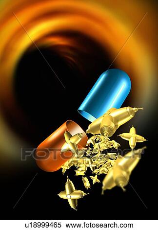 Stock Photography - Medical nanorobots, artwork. Fotosearch