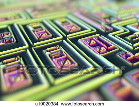 Picture - Microchip, light micrograph. Fotosearch