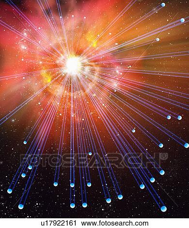 Stock Image - Neutrinos, conceptual image. Fotosearch
