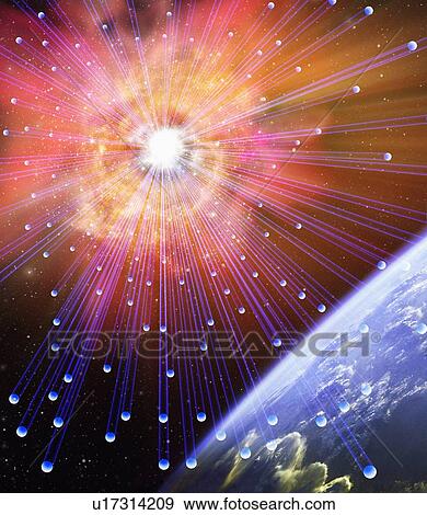 Neutrinos, conceptual image View Large Photo Image Stock Photo - Neutrinos, conceptual image. Fotosearch