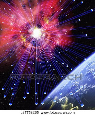 Stock Photography - Neutrinos, conceptual image. Fotosearch
