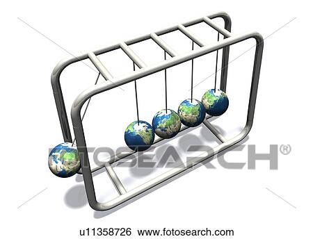 Stock Photograph - Newtonian Earth, artwork. Fotosearch