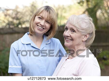 Nurse on a home visit View Large Photo Image Stock Image - Nurse on a home visit. Fotosearch