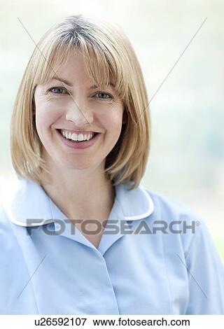Nurse smiling View Large Photo Image Stock Photo - Nurse smiling. Fotosearch