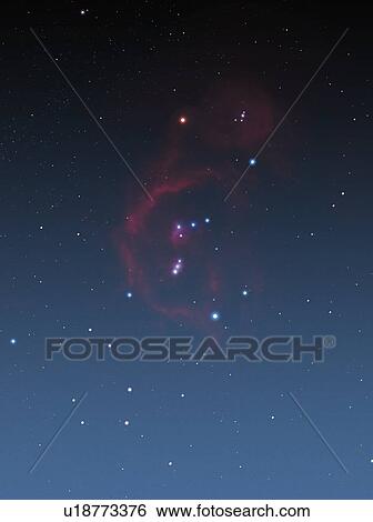Orion bathed in nebulosity, artwork View Large Photo Image Stock Photograph - Orion bathed in nebulosity, artwork. Fotosearch