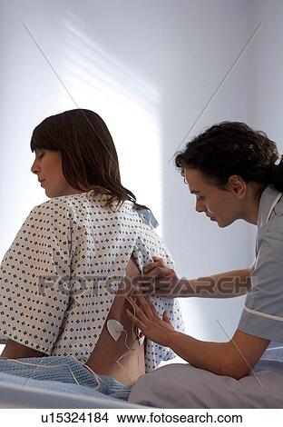 Picture - Pain relief during labour. Fotosearch