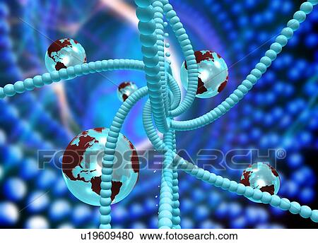 Stock Image - Parallel universes, conceptual artwork. Fotosearch