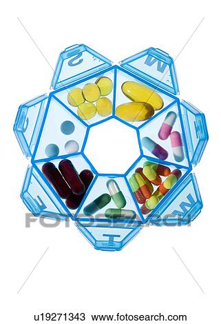 Stock Image - Pill box. Fotosearch