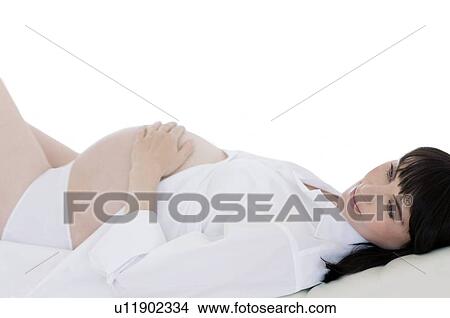 Picture - Pregnant woman. Fotosearch