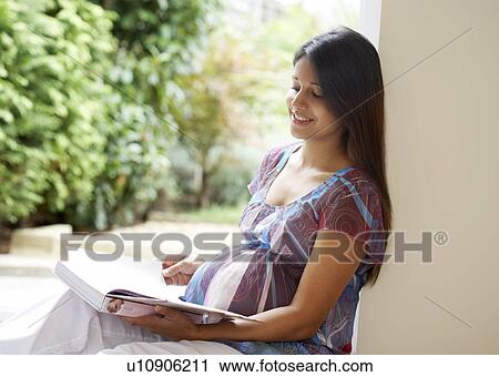 Stock Image - Pregnant woman. Fotosearch