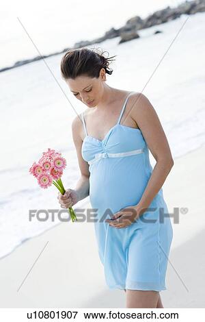 Stock Photo - Pregnant woman. Fotosearch