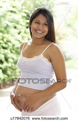 Stock Photograph - Pregnant woman. Fotosearch