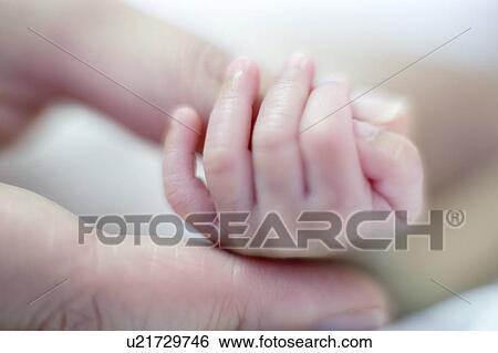Stock Photograph - Premature baby's hand. Fotosearch
