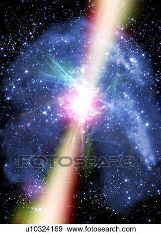 Stock Photo - Pulsar, artwork. Fotosearch