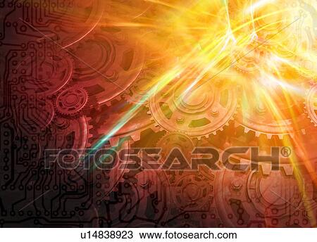 Stock Image - Quantum mechanics, conceptual artwork. Fotosearch