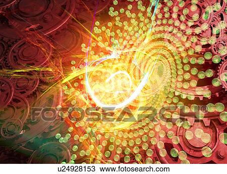 Stock Image - Quantum mechanics, conceptual artwork. Fotosearch