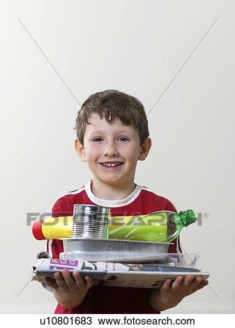 Recyclable household waste View Large Photo Image Stock Image - Recyclable household waste. Fotosearch