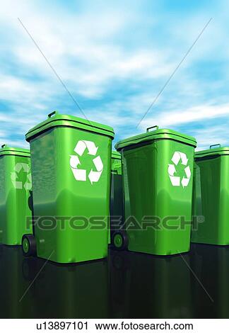 Recycling, artwork View Large Photo Image Stock Image - Recycling, artwork. Fotosearch