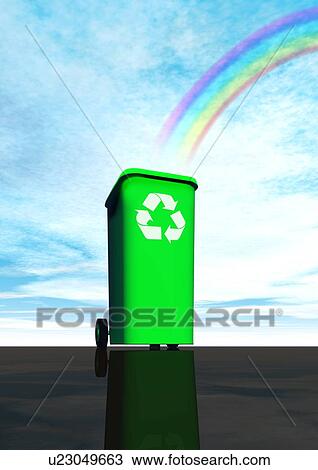 Recycling, artwork View Large Photo Image Stock Image - Recycling, artwork. Fotosearch