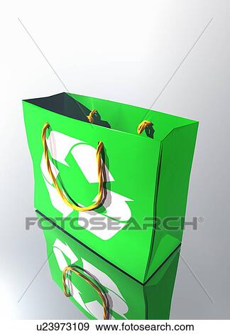 Reusable shopping bag, artwork View Large Photo Image Stock Photo - Reusable shopping bag, artwork. Fotosearch