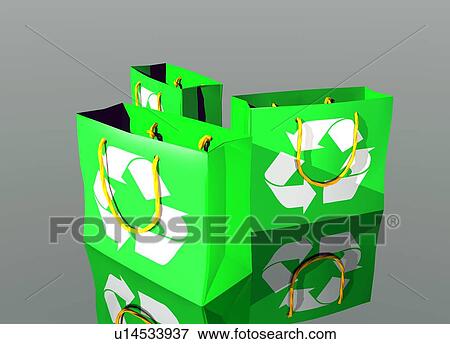 Reusable shopping bags, artwork View Large Photo Image Stock Photo - Reusable shopping bags, artwork. Fotosearch