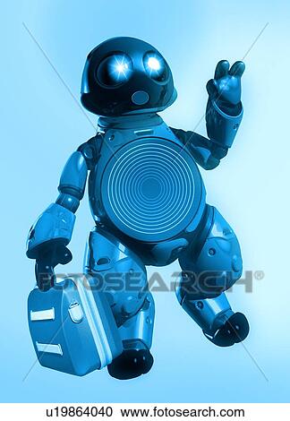 Robot, artwork View Large Photo Image Stock Image - Robot, artwork. Fotosearch