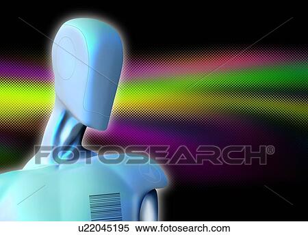 Robot, artwork View Large Photo Image Stock Photography - Robot, artwork. Fotosearch