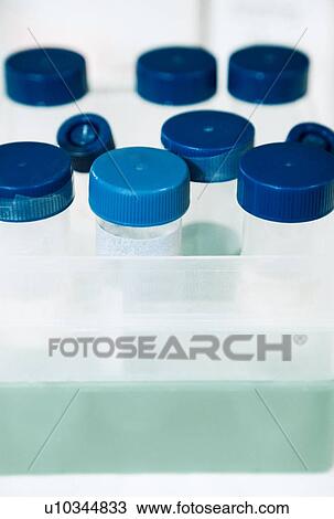 Stock Image - Sample tubes. Fotosearch