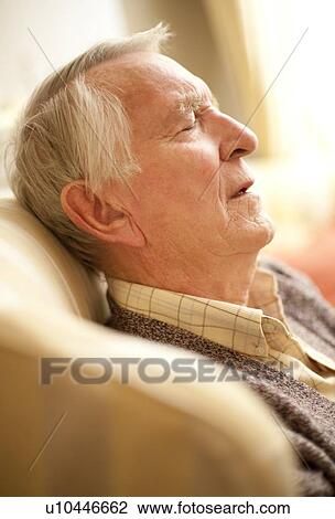 Senior man napping View Large Photo Image Stock Image - Senior man napping. Fotosearch
