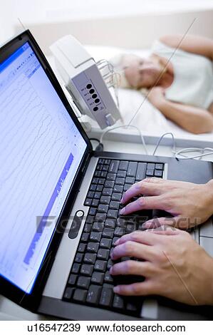 Stock Photo - Sleep research. Fotosearch