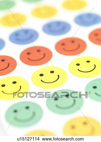 Picture - Smiley face stickers. Fotosearch