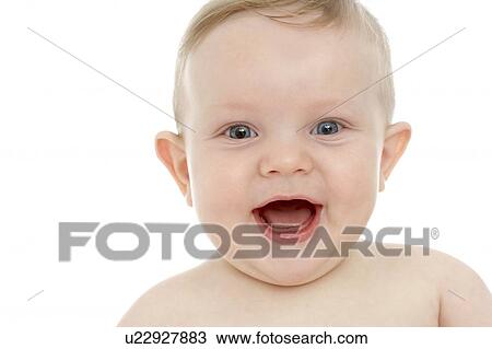 Smiling baby boy View Large Photo Image Stock Image - Smiling baby boy. Fotosearch