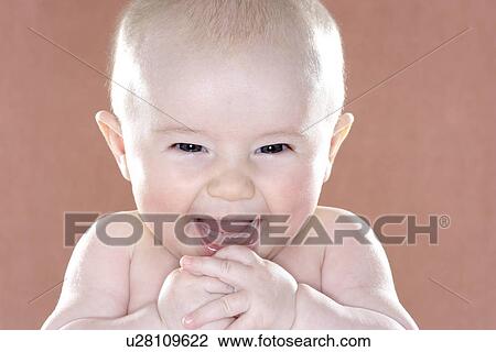 Smiling baby girl View Large Photo Image Stock Image - Smiling baby girl. Fotosearch