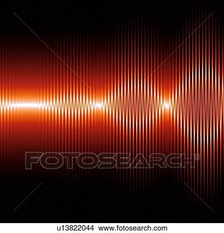 Picture - Sound waves, artwork. Fotosearch